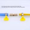 Copper Pagoda Joint Three-way Natural Gas Pipe Three-pronged Gas Nozzle Green Head T-shaped Plug
