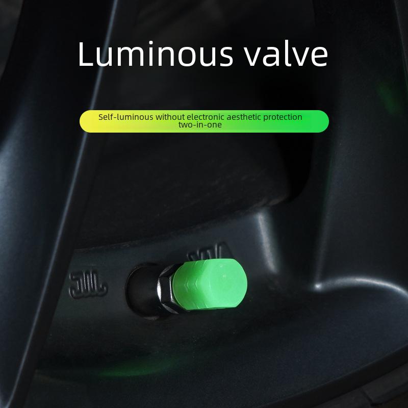 Leuchtende Reifenventilkappe für Auto und Motorrad