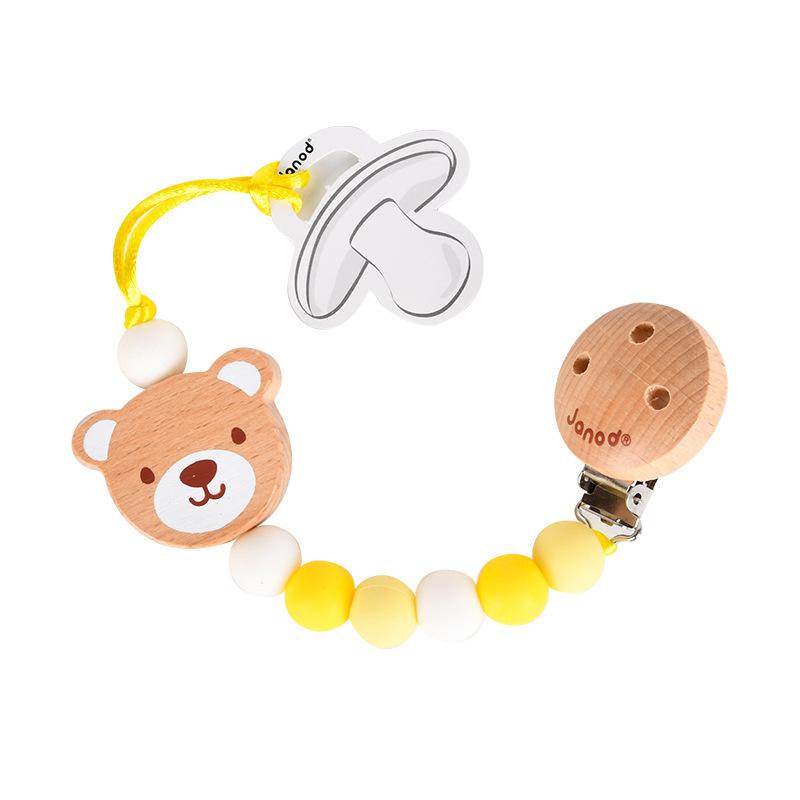 Newborn Baby Toys Hundred Days Wooden Gift Box For Children, Full Moon Baby Soothes Bear, Rattles, Grinds Teeth And Bites