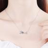 Collana con ciondolo Moissanite 1CT Lab Diamond Forever Love per donne e ragazze Anniversario Nozze Natale Regalo Gioielli