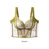 French Style Adjustable Push-Up Bra for Small Busts with Side Support and Six-Row Hook