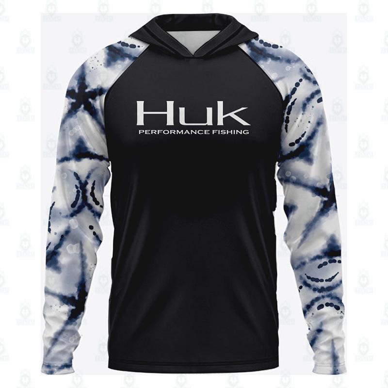 Huk Outdoor Meeresfischerei Hoodie: Anti-Mücken, Anti-UV, Fischerei-Bekleidung mit integriertem Milchseiden-Köder