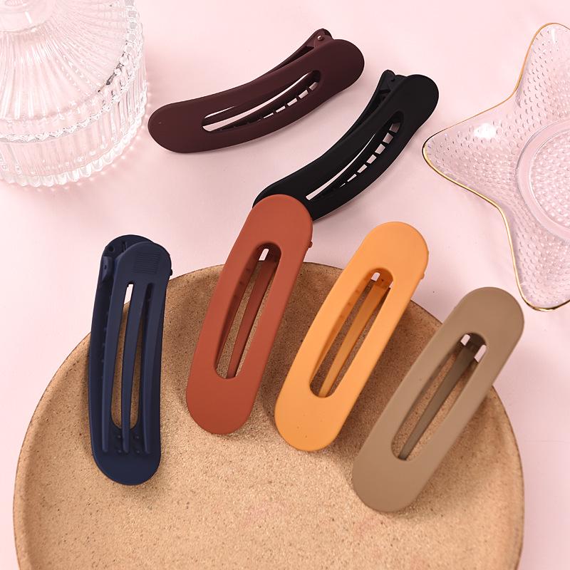 Morandi Large Hairpin: Korean Duckbill Claw Clip for Bangs and Updos