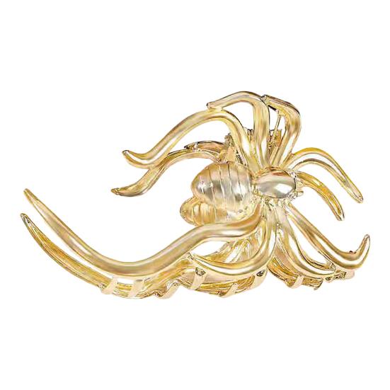 Halloween Hair Claw Black Spider Web Skeleton Hand Bat Shape Hair Clip Anti-slip Teeth Back Head Shark Hair Clip Styling Accessory