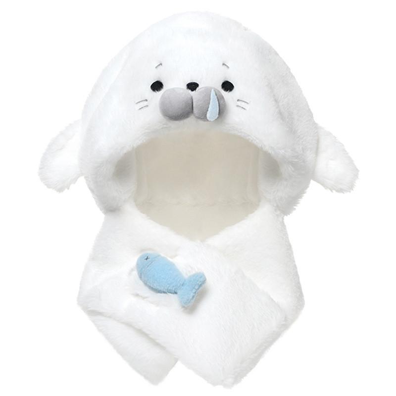 Мягкая Короткошерстная Шапка-Тюлень Игрушка Обнимашка Для Сна И Детей