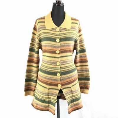 Made In Japan MON AMI PIERLOT CLAUDIE PIERLOT Wool Coat Cardigan Jacket M Women Camel 90s(USED)