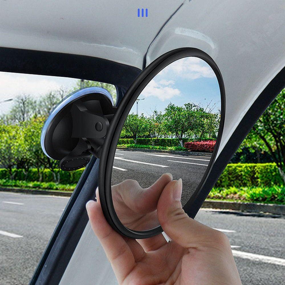 360 Degree Rotation Blind Spot Mirror 11/12.5cm Rearview Convex Mirror Parking Assistance