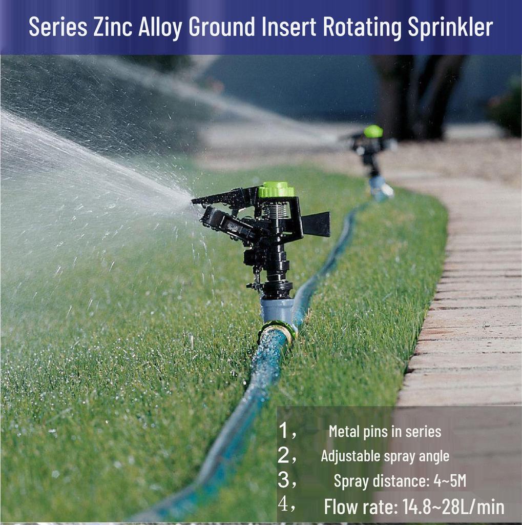 360° Rotating Lawn and Garden Sprinkler for Automatic Irrigation