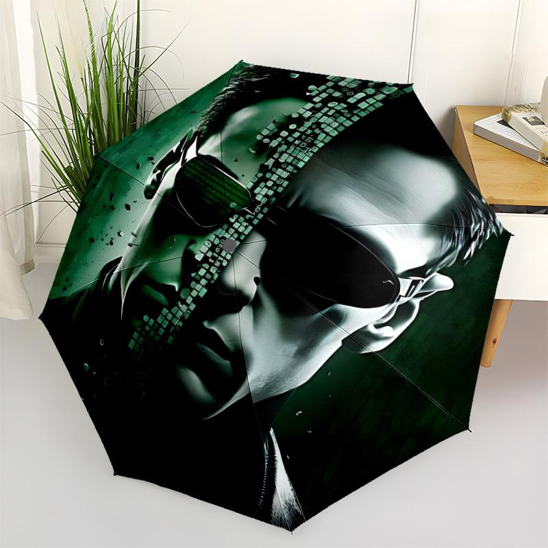 1pc Matrix, Neo Automatic Open/Close Umbrella, Christmas Gift for Men Women, Daily Travel Outdoor Use Yy251101196