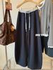 Women's Plus Size Fleece-Lined Wide-Leg Sweatpants - Autumn/Winter Versatile Casual Style