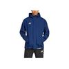 Adidas Zip-Up Hoodie Casual Sport Jacket Men Outerwear Navy-Blue IK4011