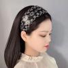 Flowers Lace Mesh Hair Band Wide Side Women Lace Hairbands Cute Hair Hoop  Hair Accessories