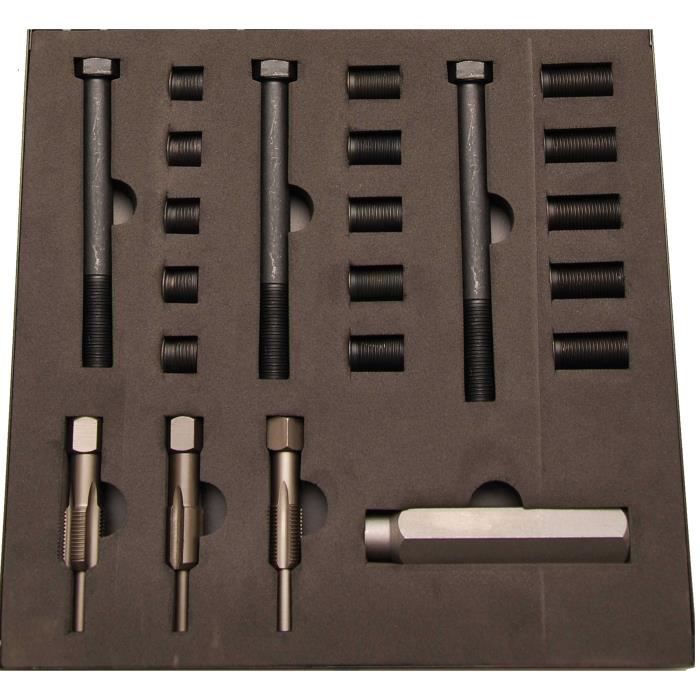Kit de réparation - BGS - 8651 - M12 X 1,25 - Compatible bougies de préchauffe - Métal