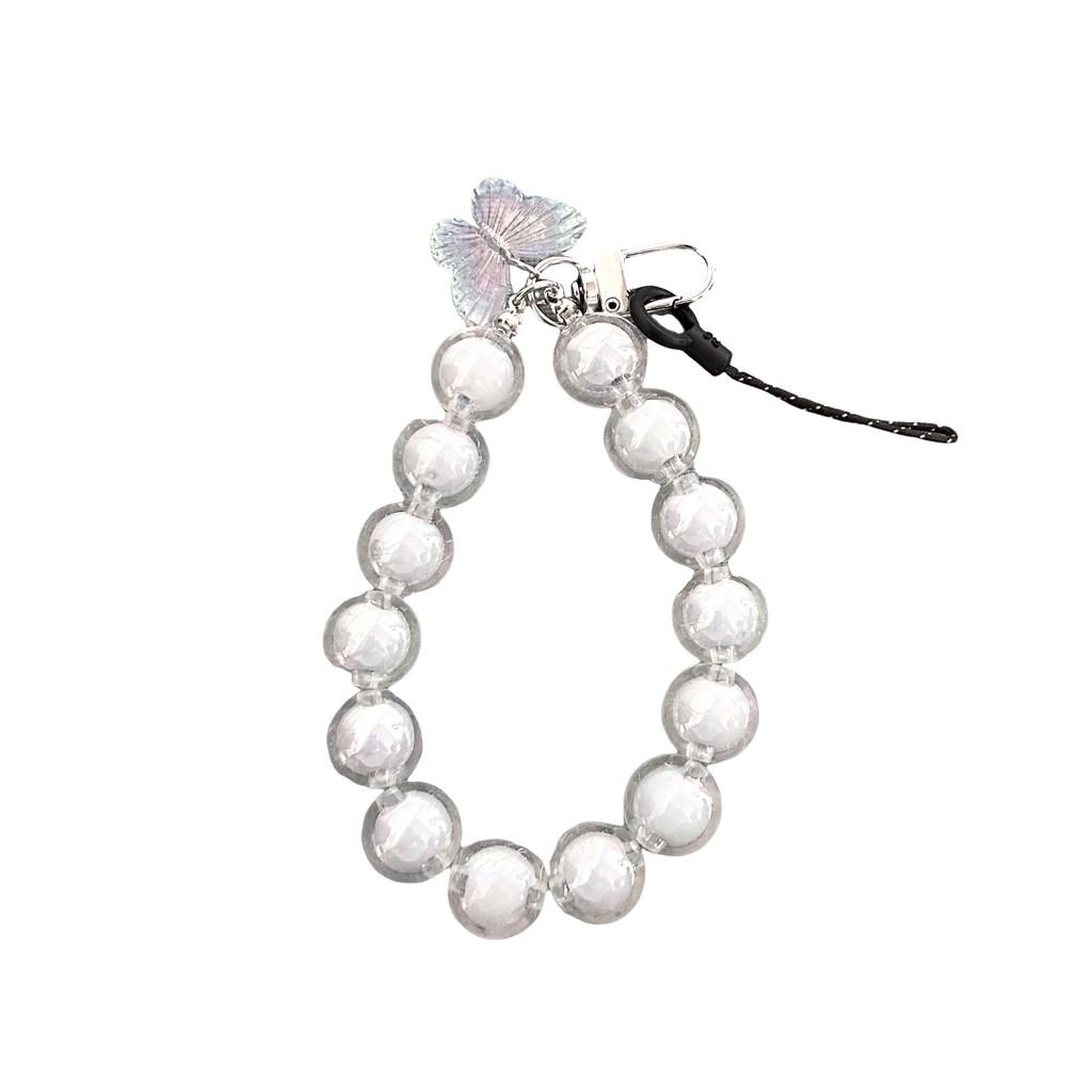 Colorful Beaded Bracelet New Style Ab Women's Mobile Phone Case Lanyard Keychain Accessory