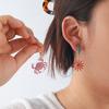4Pcs Exaggerated Crab Sunflower Starfish Earrings for Women Fashion Summer Beach Vacation Style Unique Earring Female Jewelry