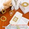 15/25 Stück Vintage Mini-Bilderrahmen Kleine Harz-Fotorahmen Dekorativer Mini-Gold-Schmuck-Displayrahmen für DIY-Schmuckdisplay