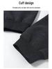 Women's Gray Woolen Skirt & Baseball Jacket Set - Korean Academy Style