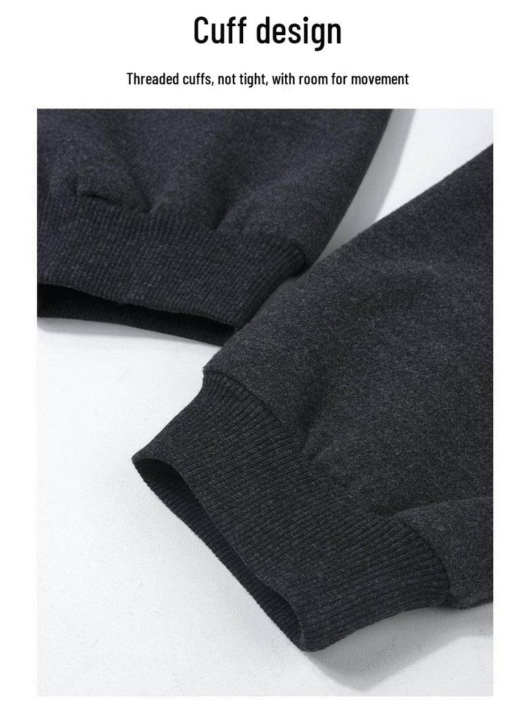 Women's Gray Woolen Skirt & Baseball Jacket Set - Korean Academy Style