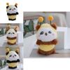 Delightful Panda Bee Plush Keychain In Various Colors Perfect For Creative Gifts 13cm