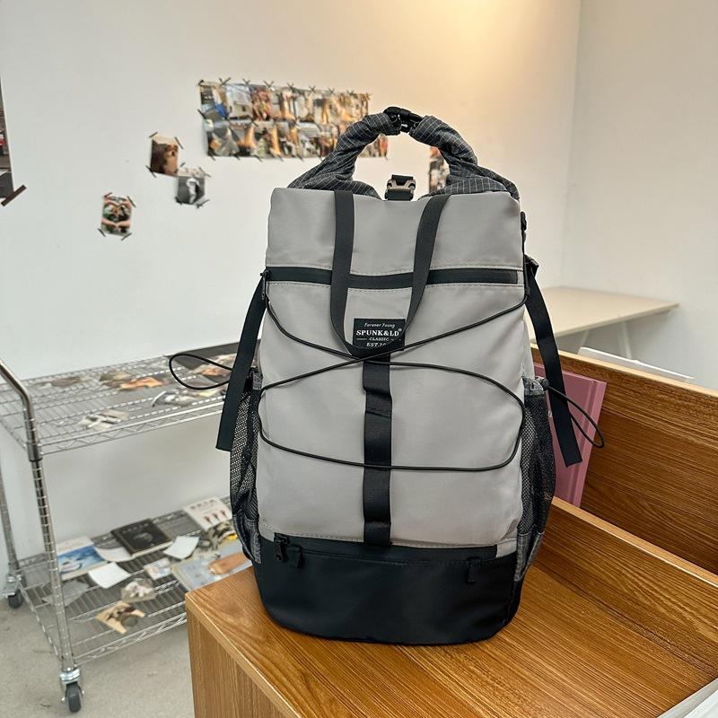 Schoolbag Japanese trendy brand backpack men's outdoor travel backpack computer bag functional travel bag women's ultra-light hiking mountaineering