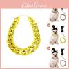 Eye-catching Pet Gold Chain With Cool Dreadlock Wig Ideal For Halloween Costumes And Special Celebrations