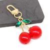 Cute Cherry Cherry Keychain Gold Alloy Bag Pendant Jewelry Accessories Keyring