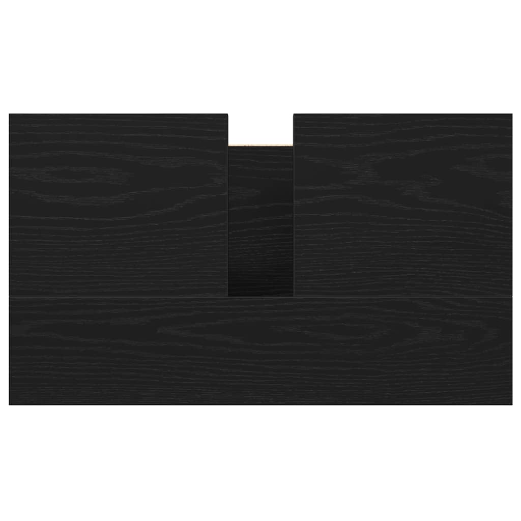 Black Bathroom Vanity Cabinet 60 x 34.5 x 60 cm