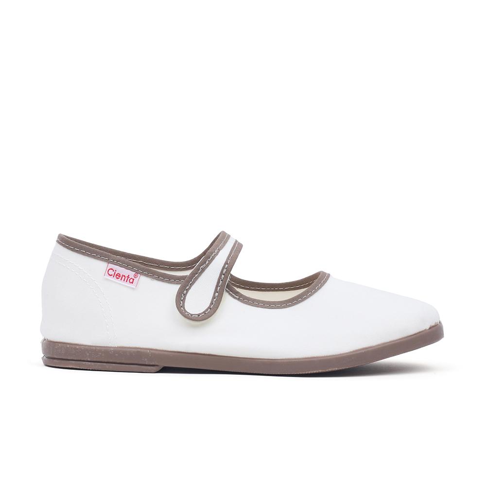 Cienta Women Mercedes Reina Canvas White
