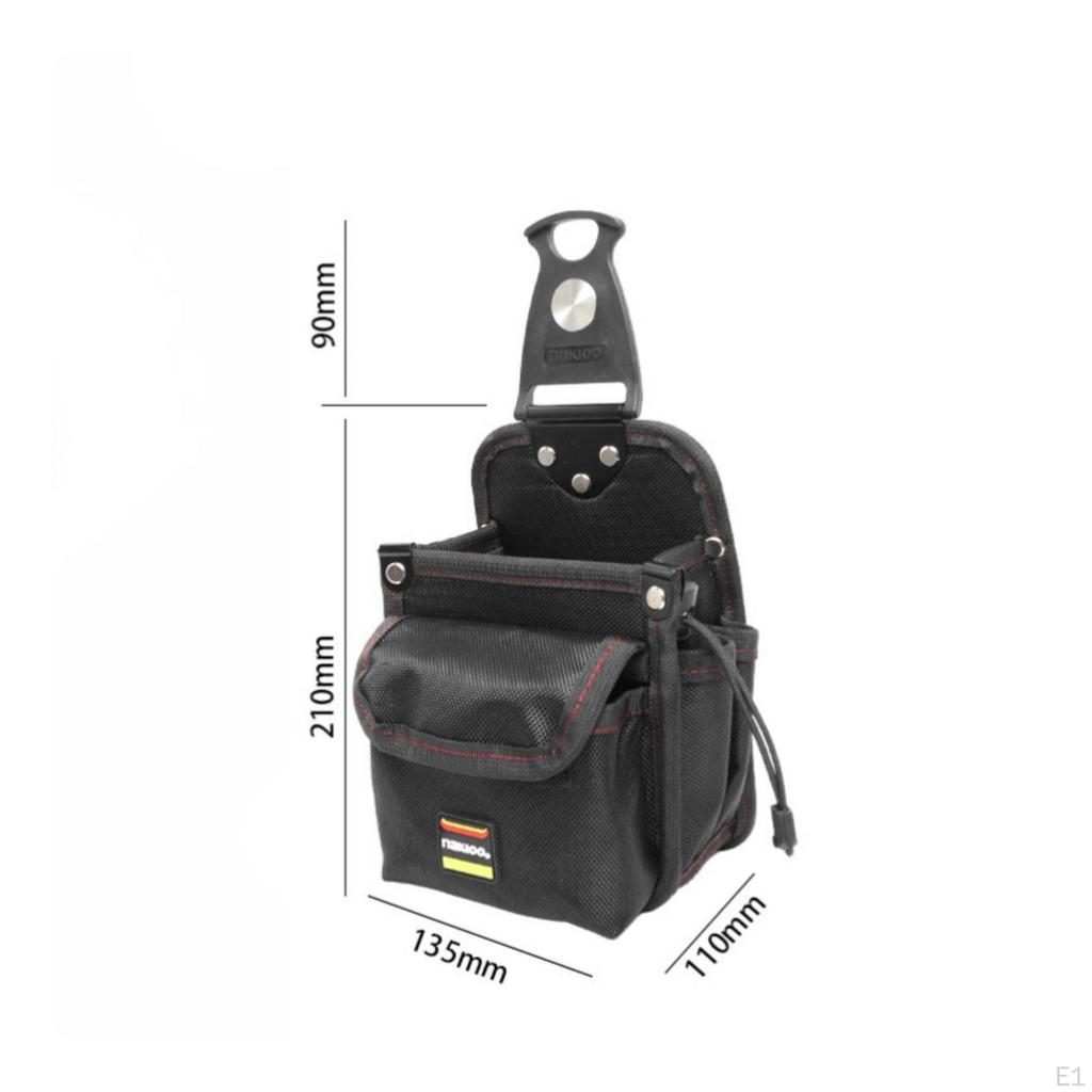 Electrician Tool Pouch QuickHang with Bracket Rotating for Electricians, Maintenance