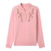 Hengyuanxiang 100% Wool Ethnic Jacquard Women's Sweater