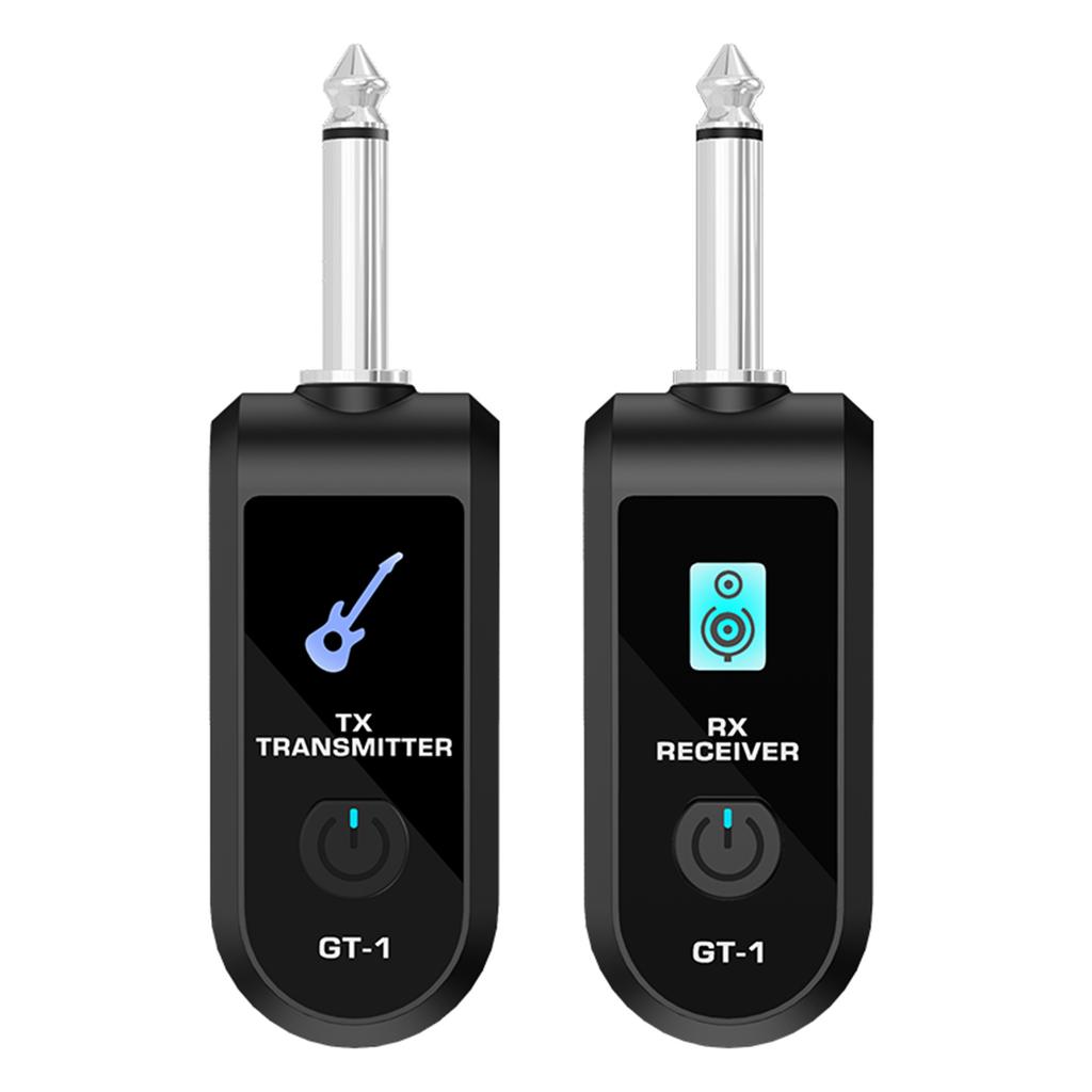 2.4G Wireless Guitar System Built-in Rechargeable Lithium Battery Wireless Guitar Transmitter Receiver for Electric Guitar Bass
