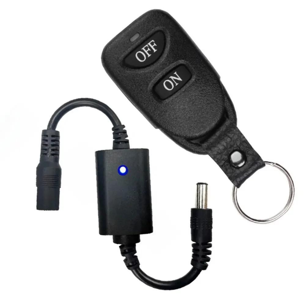 433Mhz DC 3.7V 5V 12V Wireless RF Remote Control Switch Receiver Remote On / Off Transmitter Micros Switch + Wall Sticky Remote