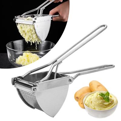Fruit Vegetable Juicer Potato Ricer Stainless Steel Potato Masher Heavy Duty Potato Ricer Masher for Baby Food Kitchen Items
