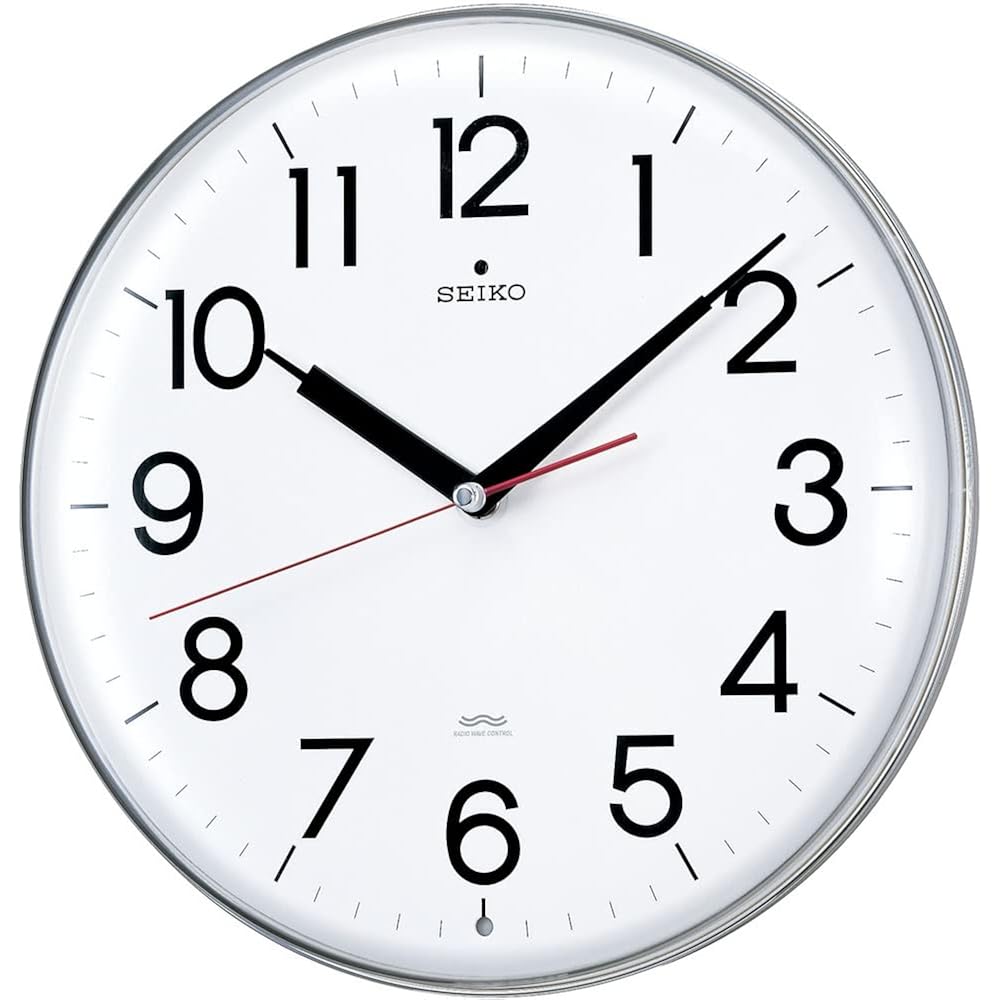 Seiko Clock Wall Clock Radio-Controlled Analog White KX301H