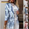 Women's Vintage Casual  Autumn Winter Long Sleeve POLO Neck Jackets & Coats Unique Design