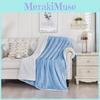 Thick Polyester Plush Fleece Blanket With Double Layer Warmth For Home Sleep Use