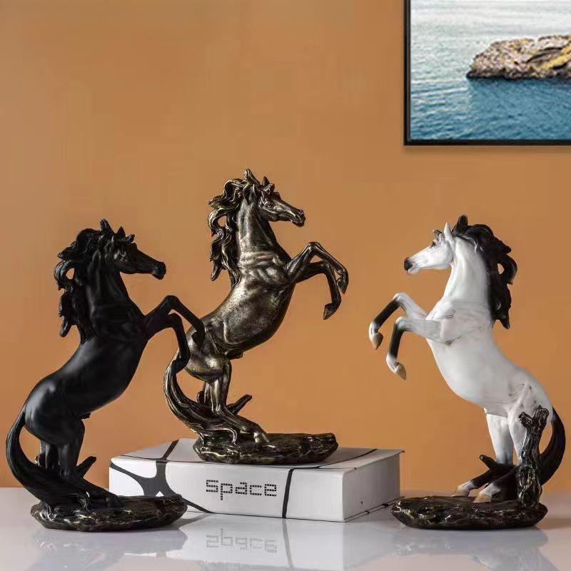 Dragon Horse Spirit Feng Shui Ornament for Wealth - Ideal for Entrance, Study, Living Room, or Office