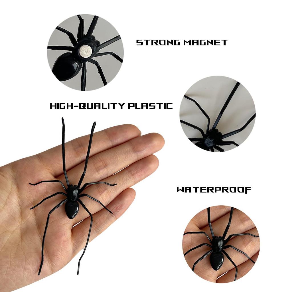 1 stuks/2 stuks Grote Spin Koelkastmagneet, Grappige Prank Horror Magnetisch Decor, Geschikt voor Keuken, Whiteboard, Kluisje Multi-Scene Decoratie