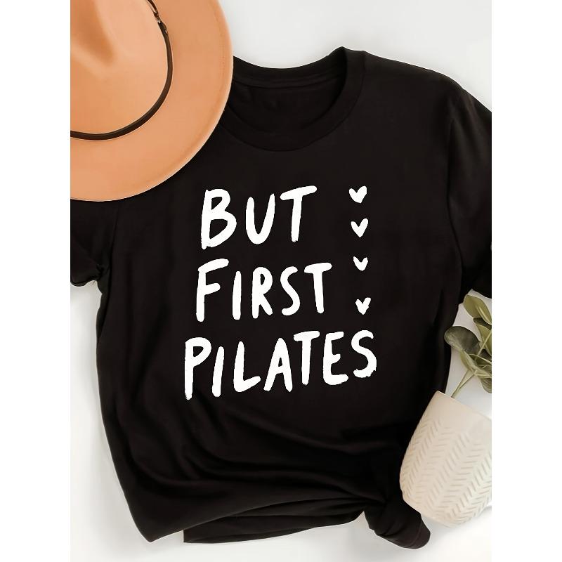 

Women Fashion Letter Print T-Shirt 200g Casual Short Sleeve Basic Top 4XL чорний