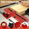 Woodworking Thin Rift Table Saw Jig Aluminum Sheet Cutting Guide Tool Precise Contour Module Board Slice Positioner