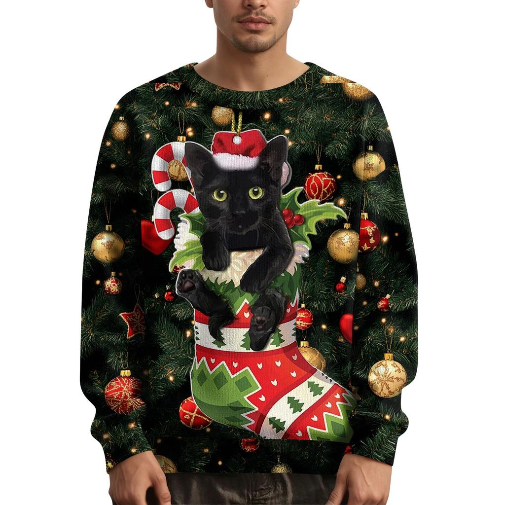 Men's Christmas Printed Collar Sweater