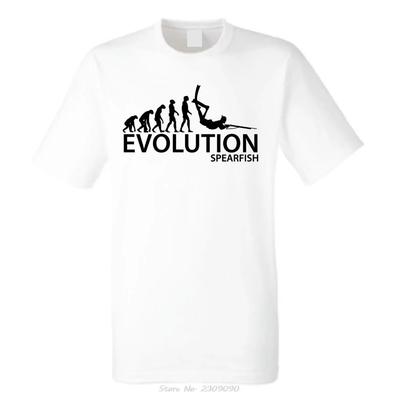 Fashion O-Neck Tshirt Homme Spearfishing T-Shirt | Evolution Of Scuba Diver Spearfishing Tshirt Men  T Shirt Tees Harajuku