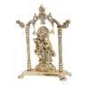Metall Radha Krishna Statue Vergoldet Dekorieren Sie Ihr Zuhause, Büro & Radha Krishna Murti Idol Ausstellungsstück Figuren