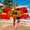 Asciugamano da Spiaggia con Emblema dell'Aquila della Germania, Asciugatura Rapida, Facile da Curare, Adatto Sia per il Fitness che per le Vacanze al Mare, Essenziale per lo Sport