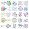 50/100PCS Transparent PET Bubble Stickers Colorful Small Fresh Cartoon Waterproof Decoration DIY Computer Stickers