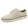 Italian Brand Men's Oxford Shoes Lace Up Thick Soled Wear-resistant Men's Leather Casual Shoes Handmade Sole Driving Shoes