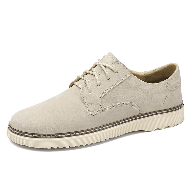 Italian Brand Men's Oxford Shoes Lace Up Thick Soled Wear-resistant Men's Leather Casual Shoes Handmade Sole Driving Shoes