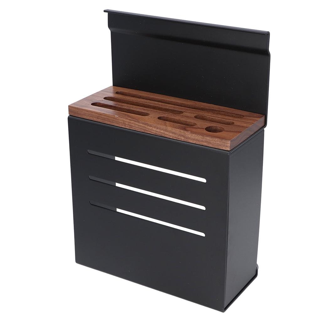 Wall Mount Cutlery Block Rack Aluminium Alloy Multifunctional Kitchen Cutlery Holder Utensil
