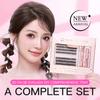 Life Girls 3D Volume False Eyelash Kit – Fluffy & Natural Cluster Lashes, DIY Individual Lash Extensions, Hot Melt Glue Applicator Set