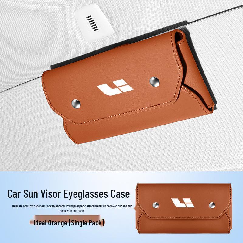 Li Auto L6/L7/L8/L9/i8/One Car Glasses Holder: Multifunctional Sunglasses Storage Box Clip